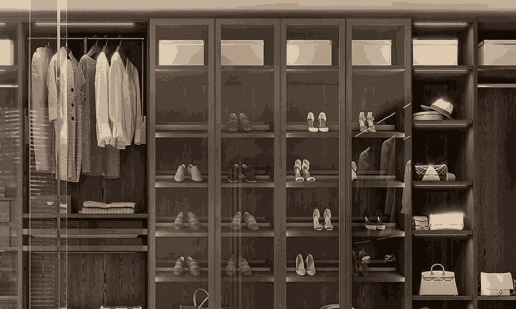 pu modular wardrobe