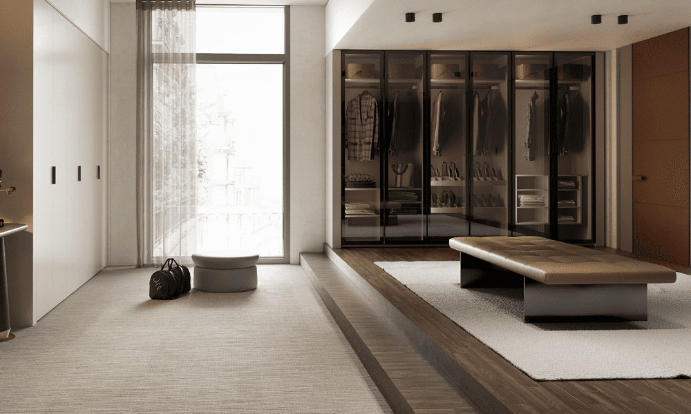 Veneer or Polyester Modular Wardrobe