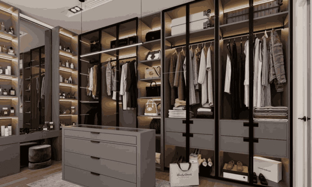 Slide and bi-fold Modular wardrobe
