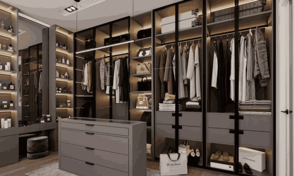 Slide and bi-fold Modular wardrobe