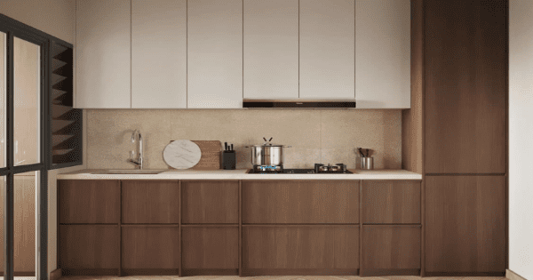 Engineered wood cabinets