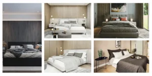 modern king size bed